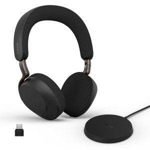 Casti Bluetooth On-Ear Jabra Evolve3 75, ANC, 22h autonomie, Negru