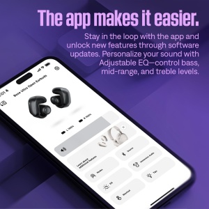 Casti Bose Ultra Open cu tehnologie Bluetooth si OpenAudio, casti Clip On, casti fara fir deschise, sunet captivant, durata de viata a bateriei de pana la 48 de ore, Moon Blue - Editie limitata - Img 6