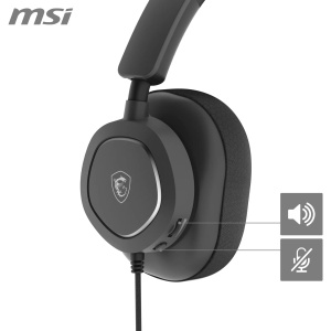 Casti gaming MSI Maestro 300 USB-C Microfon detasabil Design usor - Img 5