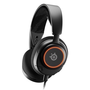 Casti gaming SteelSeries Arctis Nova 3 Hi-Fi 360deg Surround Sound RGB Microfon ClearCast Gen 2