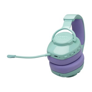 Casti gaming wireless JBL Quantum 360 Bluetooth 22 ore autonomie microfon detasabil Cyan - Img 3