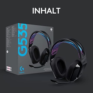 Casti gaming wireless Logitech G535 Lightspeed USB compatibil PCPS5PS4 Negru - Img 10