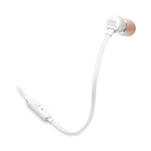Casti in-ear JBL TUNE160 Pure Bass Sound Microfon integrat Alb