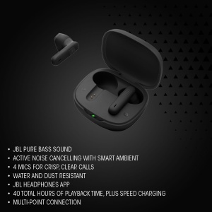 Casti JBL Wave Flex 2 Bluetooth In-Ear 40h Autonomie IP54 Rezistente la Apa si Praf Albastru - Img 5