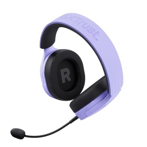 Casti pentru jocuri Trust Gaming GXT 491P Fayzo Bluetooth + 2.4GHz, sunet surround 7.1, durata de viata a bateriei 22H, 35% casti over-ear RGB din plastic reciclat PC wireless Bluetooth PS5 PS4 Switch, violet - Img 16