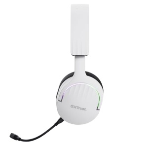 Casti pentru jocuri Trust Gaming GXT 491W Fayzo Bluetooth + 2.4GHz, sunet surround 7.1, durata de viata a bateriei 22H, 35% plastic reciclat RGB Casti over-ear PC Bluetooth fara fir PS5 PS4 Switch, alb - Img 14