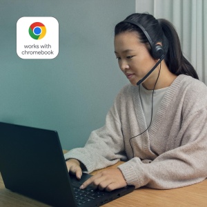 Casti profesionale EPOS C1 Business cu interfata USB-A microfon superior cu anulare a zgomotului certificare Chrome - potrivire confortabila durabilit - Img 6