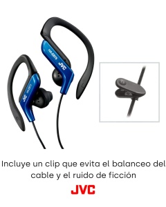 Casti sport JVC HA-EB75-AN interne culoare albastra - Img 5