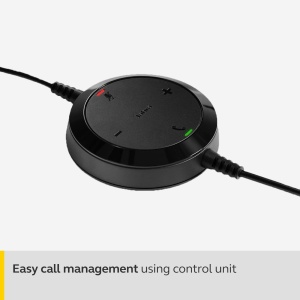 Casti stereo Jabra Evolve 30 UC - Casti de comunicatii unificate pentru softphone VoIP cu anulare pasiva a zgomotului - Cablu USB cu controler - Negru - Img 4