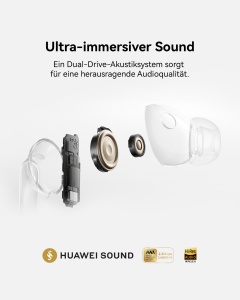 Casti wireless Huawei FreeBuds Pro 5 Negru Bluetooth Anulare activa a zgomotului IP57 - Img 4