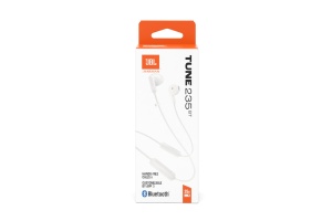 Casti wireless JBL Tune 235BT Bluetooth microfon cablu plat alb - Img 10