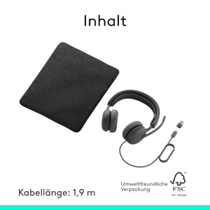 Casti wireless Logitech Zone Wireless 2 ES Bluetooth ANC adaptiv certificat Microsoft Teams Grafit - Img 11