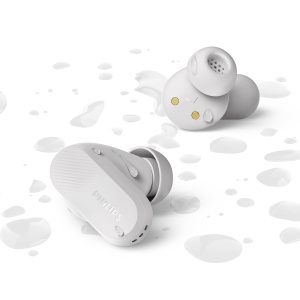 Casti wireless Philips TAT3509WT Noise Cancelling Bluetooth Dynamic Bass Alb - Img 2