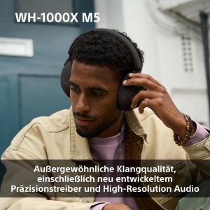 Casti wireless Sony WH-1000XM5 Midnight Blue Noise Cancelling Bluetooth 30 ore autonomie - Img 4