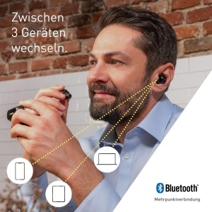 Casti wireless Technics EAH-AZ100E-K cu functie Noise Cancelling Negru - Img 6