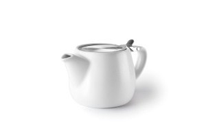 Ceainic IBILI Luxor White, portelan, 540 ml, design modern