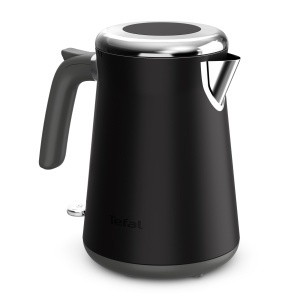 Ceainic Tefal Collection, Negru/Metalic mat, KI6668E0