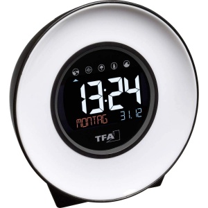 Ceas desteptator TFA Dostmann 60.2023.02 cu lumina de atmosfera si sunete naturale - Img 2