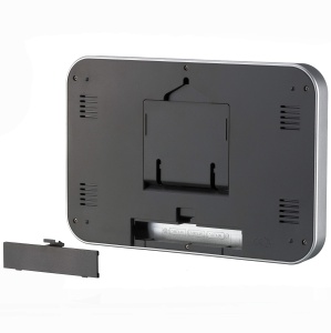 Ceas digital de perete BRESSER MyTime MC LCD, 225x150mm, cu termometru - Img 3