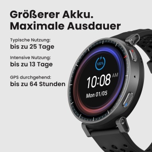Ceas inteligent Amazfit Active Max 48mm, Display AMOLED 1,5, 25 zile autonomie - Img 3