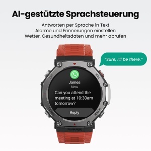 Ceas inteligent Amazfit T-Rex 3, Display AMOLED 48mm, GPS Dual Band, 27 zile autonomie - Img 6