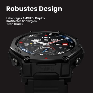 Ceas inteligent Amazfit T-Rex 3 Pro, 48mm, Saphir-AMOLED, GPS Dualband - Img 3