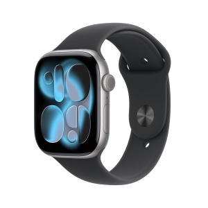 Ceas inteligent Apple Watch Series 11 GPS 46 mm, Aluminium, Space Grau, Negru
