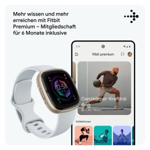 Ceas inteligent Fitbit Sense 2 FB521GLBM, GPS, Nebelblau - Img 11