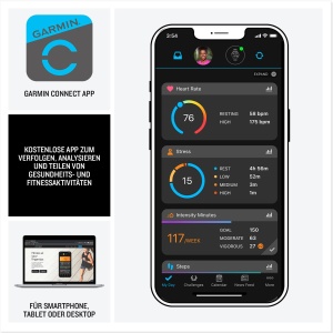 Ceas inteligent Garmin Forerunner 165 Music, 43mm, AMOLED, 11 zile autonomie - Img 5