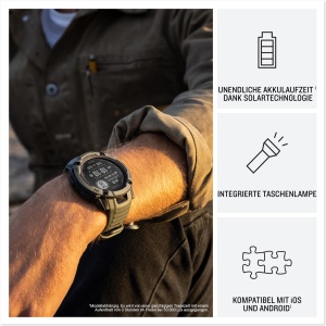 Ceas inteligent Garmin Instinct 2X Solar, 50mm, GPS, design robust, autonomie nelimitata - Img 3