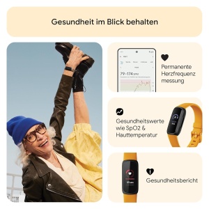 Ceas inteligent Google Fitbit Inspire 3, monitorizare sanatate, 10 zile autonomie, negru - Img 7
