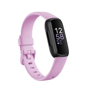 Ceas inteligent Google Fitbit Inspire 3, NegruLila, Monitorizare sanatate, 10 zile autonomie