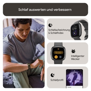 Ceas inteligent Google Fitbit Sense 2 - GPS, monitorizare stres, EKG - Img 3