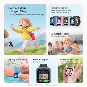Ceas inteligent TCL MOVETIME MT48, 4G, GPS, camera 2MP - Img 2