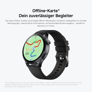 Ceas inteligent XIAOMI Watch 5, 47mm, AMOLED, Negru - Img 12