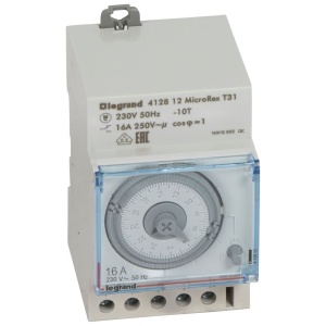 Ceas programator mecanic Legrand MicroRex T31 24 ore 230V IP20