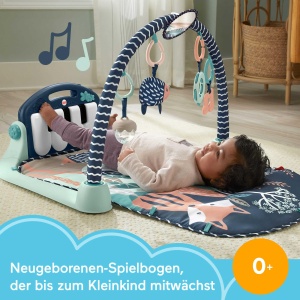 Centru de joaca Fisher-Price cu pian muzical, marine, pentru bebelusi - Img 2
