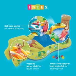 Centru de Joaca Inflabil Intex 57444NP, Dinosaurier, 310L, 249x191x109 cm - Img 3