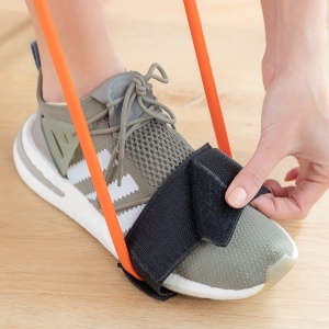 Centura Fitness InnovaGoods cu Benzi de Rezistenta, 40 lb, NegruPortocaliu - Img 5