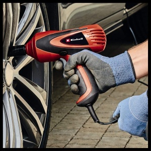 Cheie cu impact Einhell Automotive CC-HS 12/1 (12 V, cuplu de eliberare max. 350 Nm, nivel cu bula de aer integrat, lumina LED, inclusiv 2 prize cu 17/19 si 21/23 mm, carcasa) - Img 4