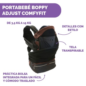 Chicco 00079951940000 Boppy Babytrage Adjust Comfit, schwarz - Img 2