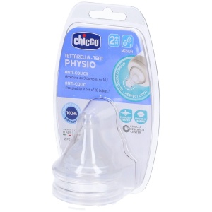 Chicco Tetina Anticolici Silicon Soft Sense 2M Set 2 Bucati