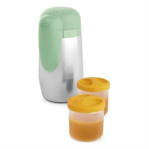 Chicco Thermobehalter Termos din otel inoxidabil 2 recipiente 250 ml mentinere temperatura 5 ore - Img 2