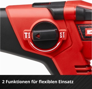 Ciocan rotopercutor cu acumulator Einhell TE-HD 18/12 Li-Solo Power X-Change (litiu-ion, 18 V, 1,3 J, capacitate de gaurire in beton 12 mm, montura SDS-plus, lumina LED, fara baterie si incarcator) - Img 8