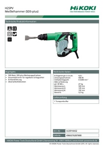 Ciocan rotopercutor HiKOKI H25PV, 500W, 2,2J, cu SDS-plus - Img 2