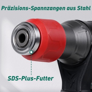 Ciocan rotopercutor HYCHIKA, 900W, 4400 BPM, SDS-Plus, cu maner antivibratii - Img 4