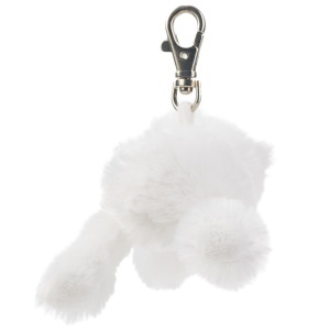 Ciorap Plush Eisbar Knut Knuddel - Accesoriu pentru Chei, Alb, cu Carabina - Img 4