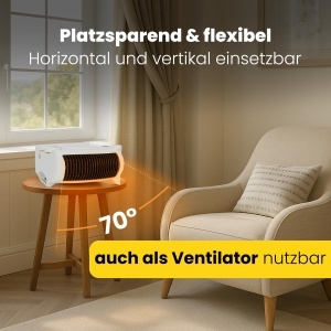 Clatronic HL 3838 Aeroterma compacta 2000W cu functie de ventilator si protectie la supraincalzire - Img 4