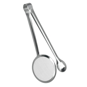 Cleste multifunctional Metaltex 204104010 3 in 1 inox pentru prajit si scurs alimente