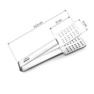 Cleste pentru ceai Lacor 68079, inox 1810, ergonomic, 14 cm - Img 2